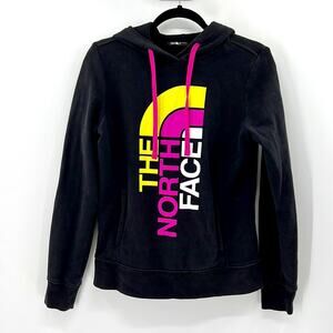The North Face Hoodie - Black/Yellow/White/Purple - Small
